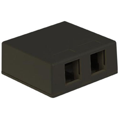 IC107SB2BK SURFACE BOX 2PT BLACK