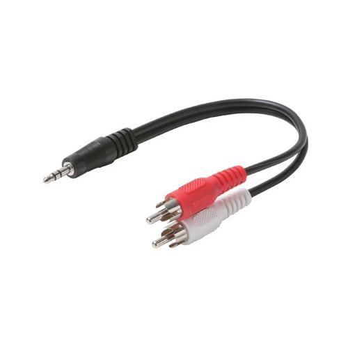 6-inch Y 2-RCA Plugs/3.5mm Stereo