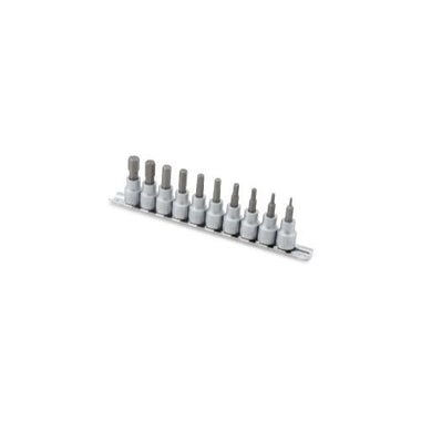 10pc 3/8" Dr. MM Hex Bit Socket Set