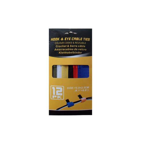 Hook & Loop Cable Ties ( Case of 24 )