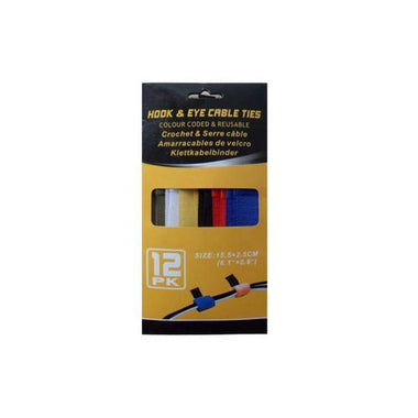 Hook & Loop Cable Ties ( Case of 72 )