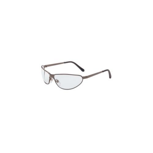 SAFETY GLASSES METAL FRAME CLEAR LENS