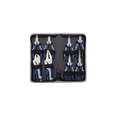 8 PC. MINIATURE PLIERS SET WITH CASE