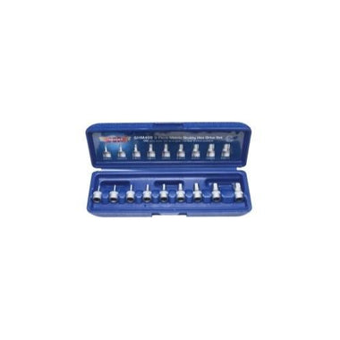 STUBBY HEX BIT SET METRIC 9PC 1/4" DR