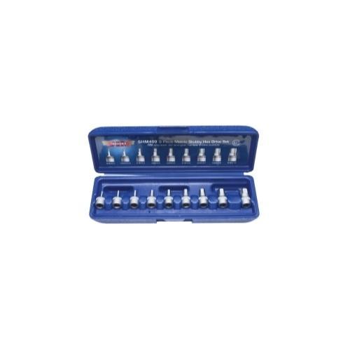 STUBBY HEX BIT SET METRIC 9PC 1/4