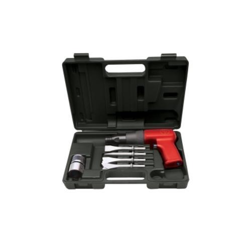 AIR HAMMER KIT, SHOCK REDUCED TOOL W/CHISELS & qc